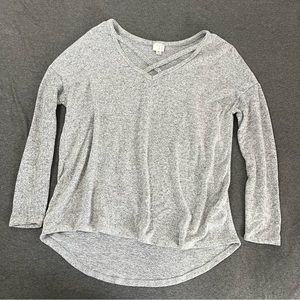A New Day Heather Gray Sweater